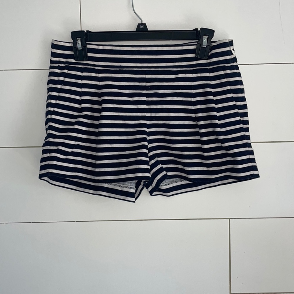 J. Crew Shorts Striped Navy/White 6 #0040